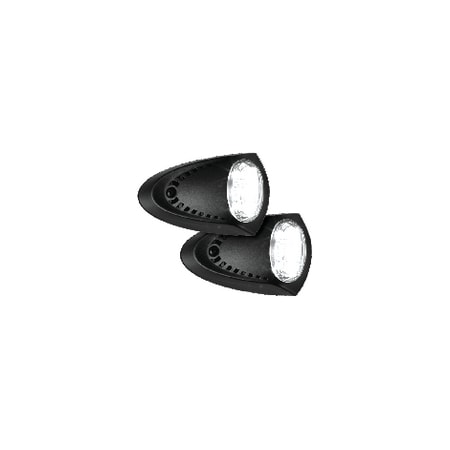 Attwood Attwood 6523BK7 Black LED Docking Lights; 2.8" x 4.5", PK2 6523BK7